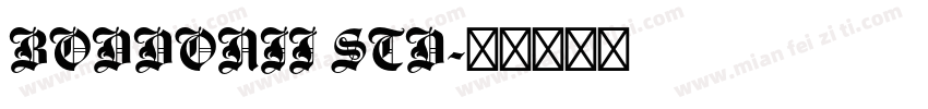 BODDONII STD字体转换